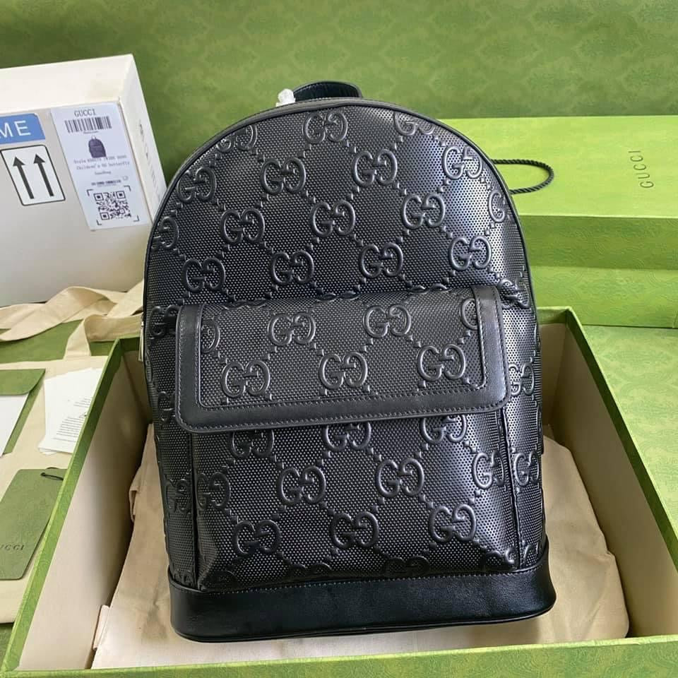 Luxury Gucci GG Embossed Backpack