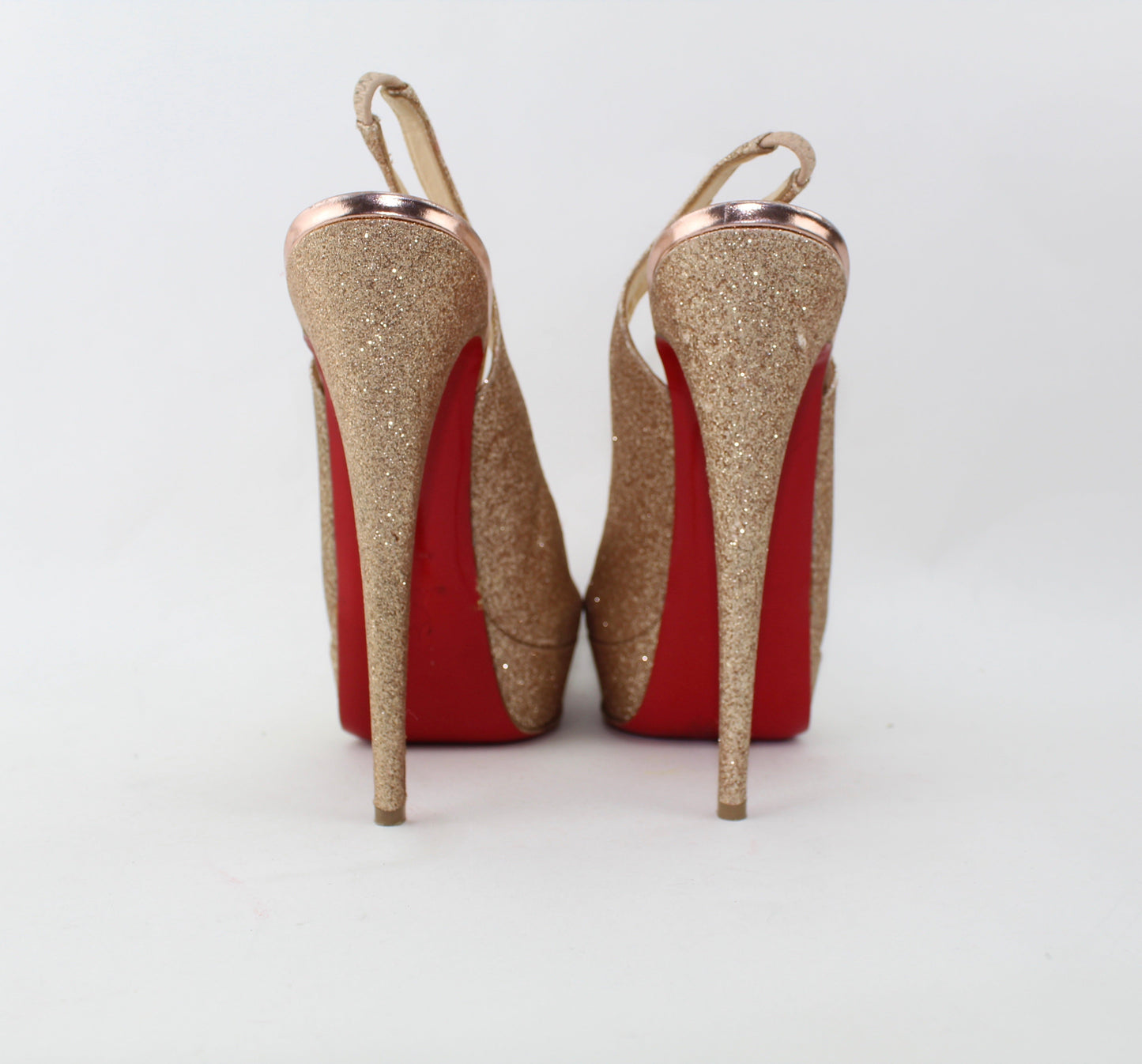 CHRISTIAN LOUBOUTIN LADY PEEP SLINGBACKS
