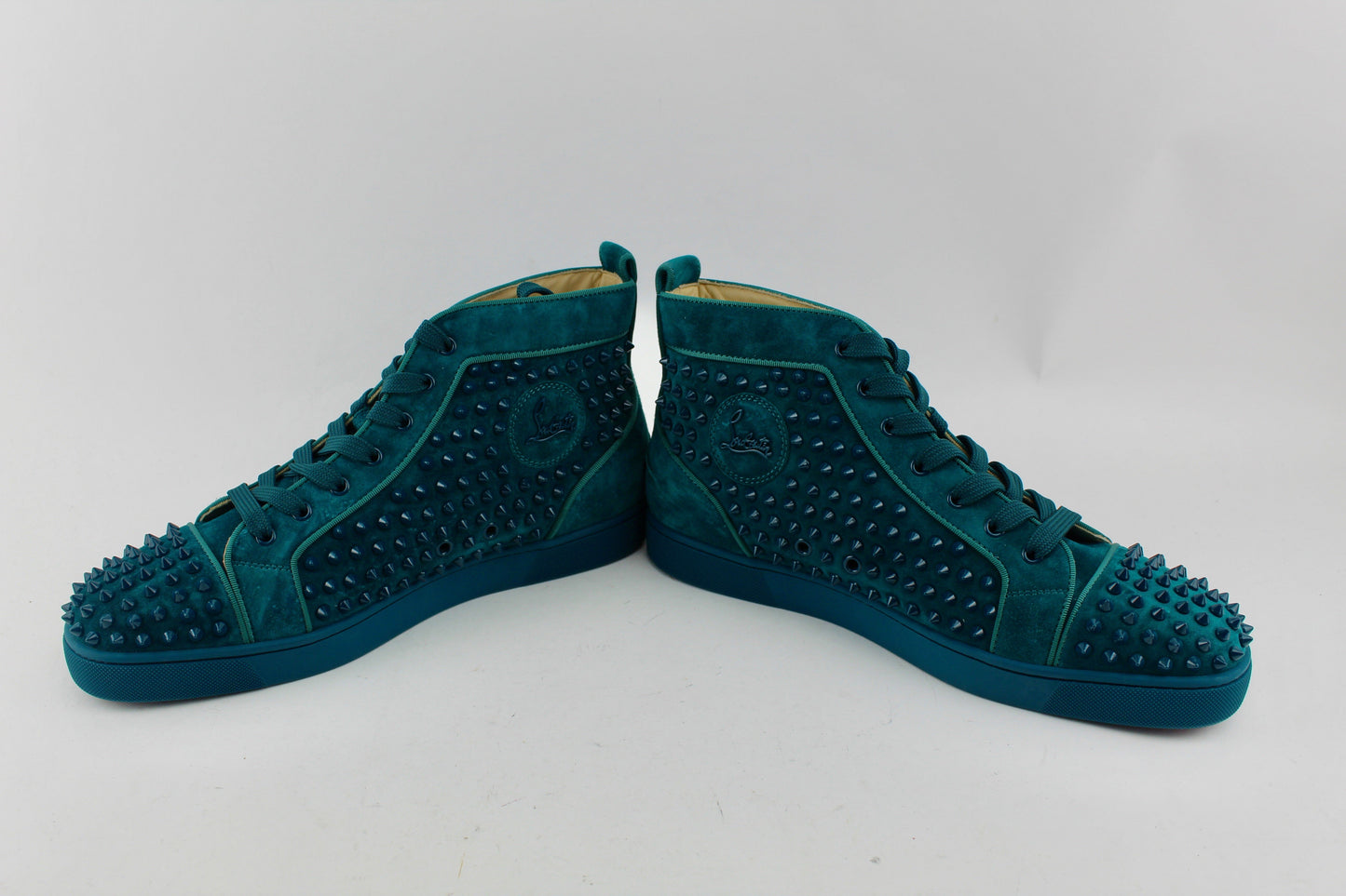CHRISTIAN LOUBOUTIN  LOUIS SPIKES HIGH TOP SNEAKER SIZE 45