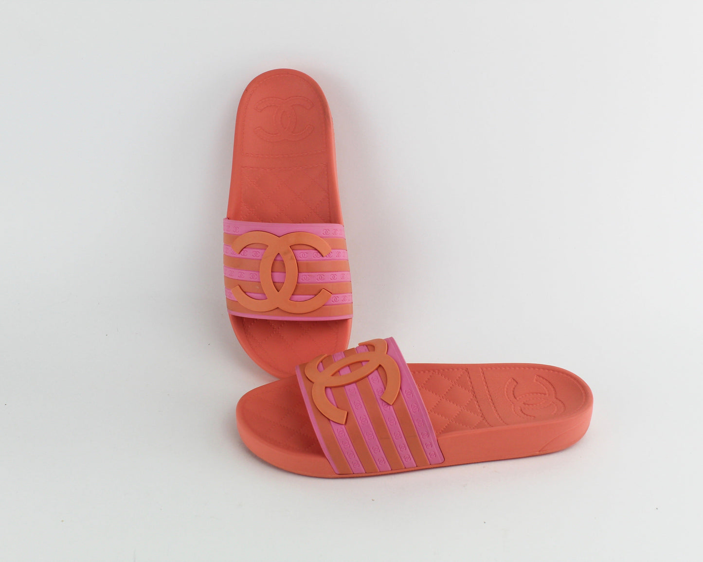 Chanel CC FLats Slide Sandals