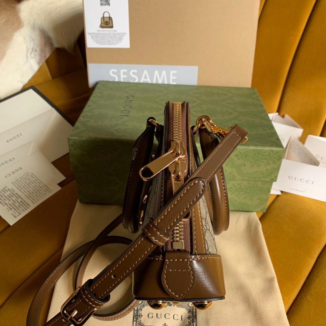 Luxury Gucci Horsebit 1955 Mini Top Handle Bag