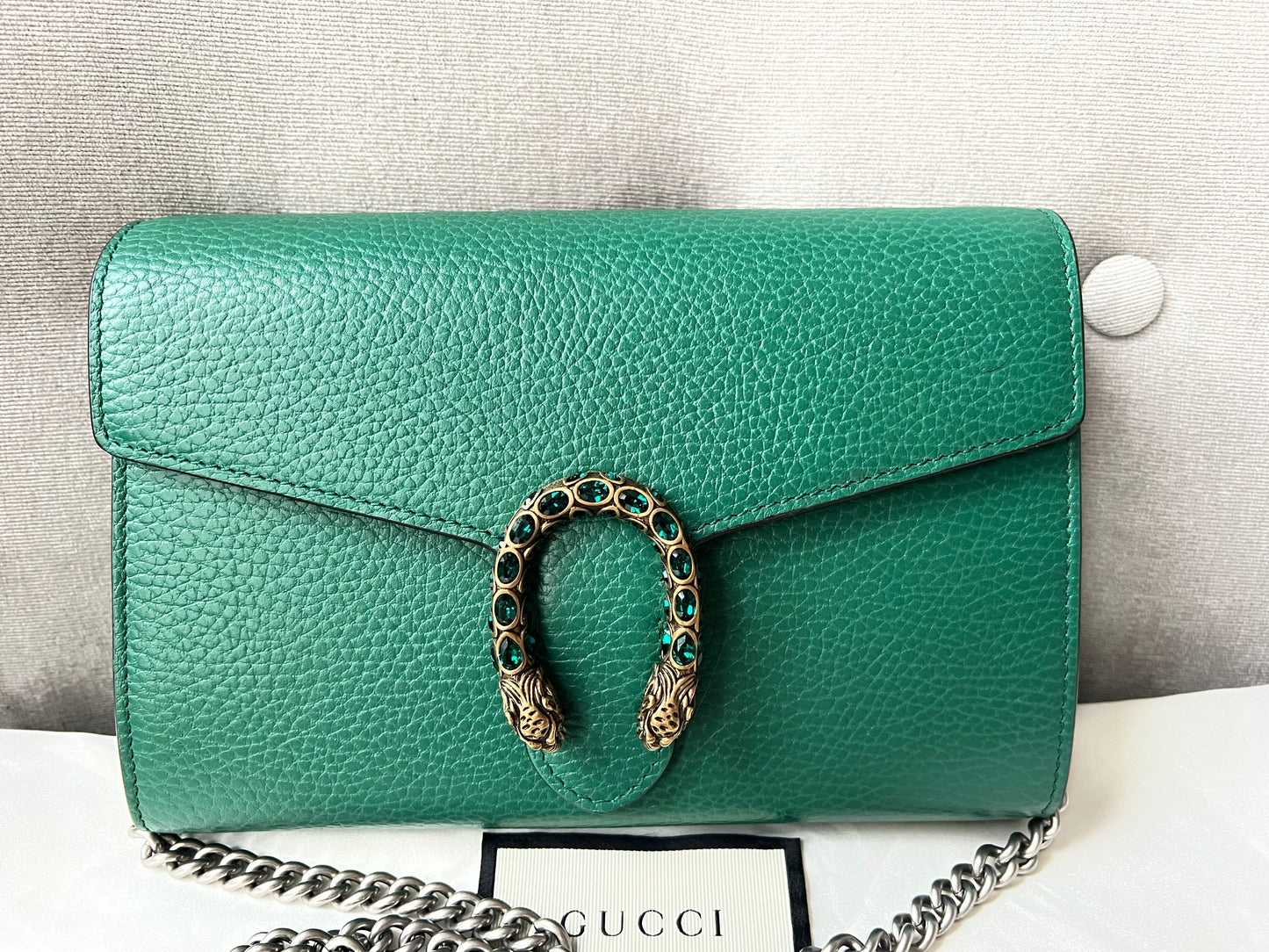 Luxury Gucci Dionysus Green Mini Chain Bag ( 1340)