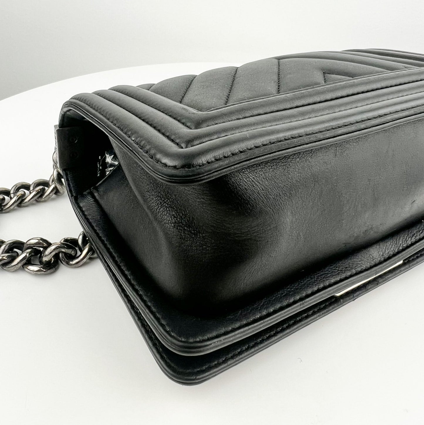 Chanel Chevron Small Boy Bag