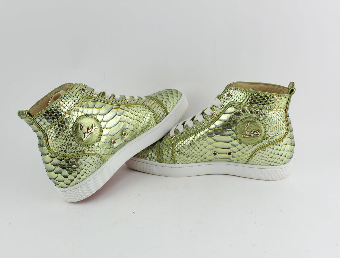 CHRISTIAN LOUBOUTIN PYTHON SNEAKERS SIZE 40