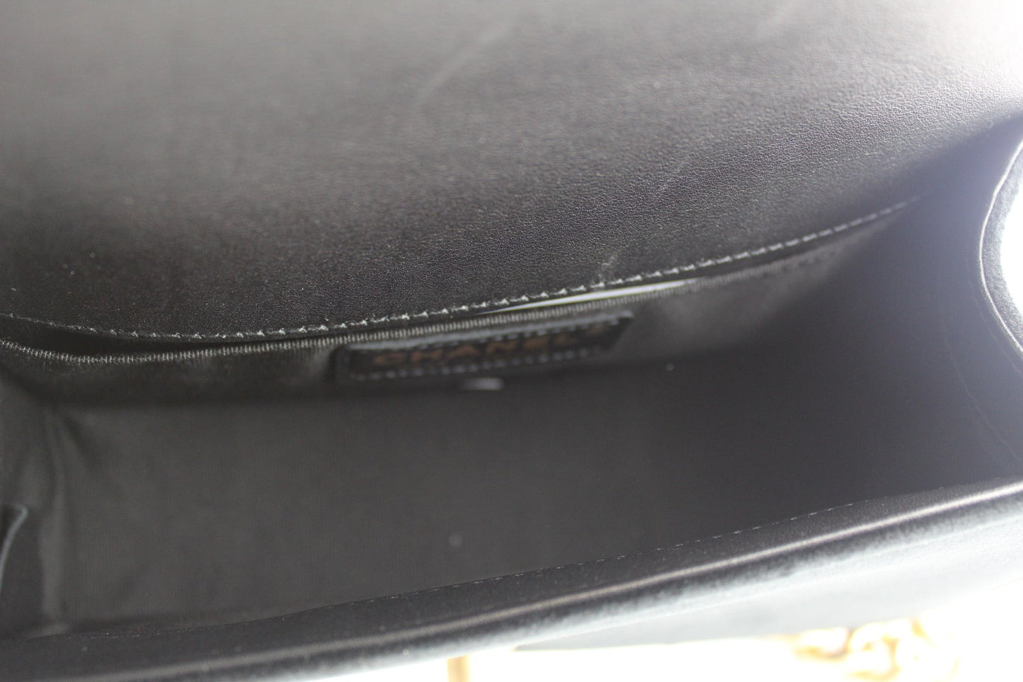 Chanel Small Boy Velvet Black/ Gold