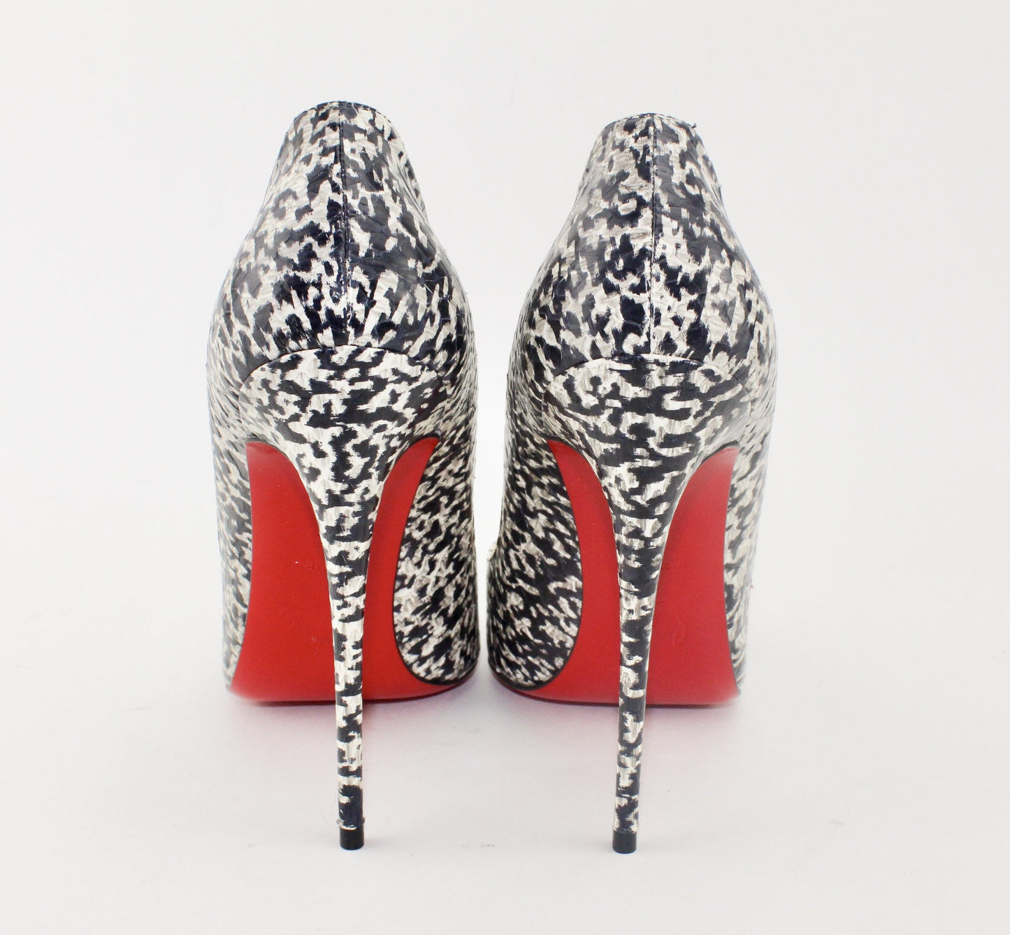 CHRISTIAN LOUBOUTIN SO KATE WATERSNAKE BLACK