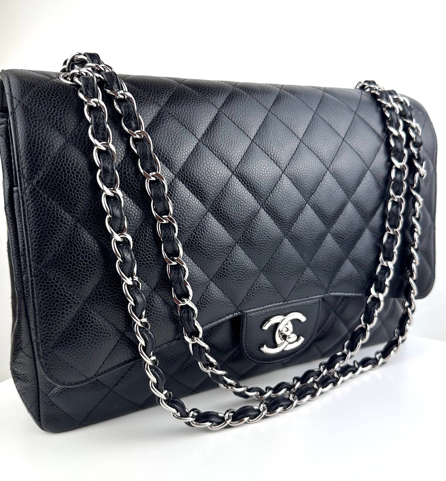 Chanel Classic Maxi Double Flap Bag Black