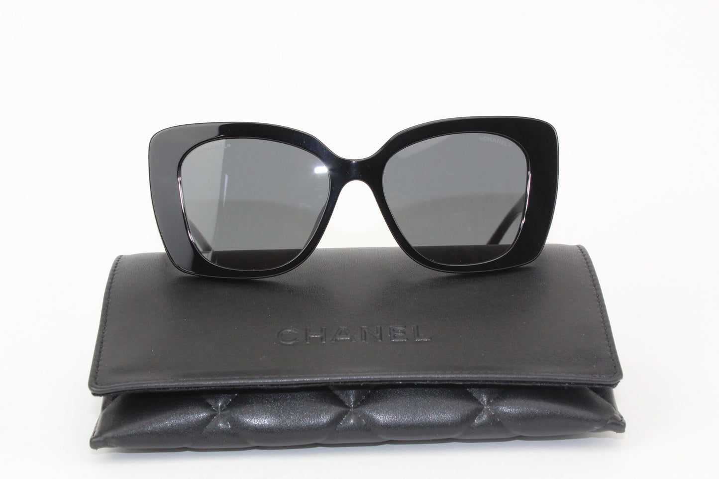 Chanel Square Sunglasses (White Lettering)