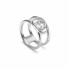 Luxury Gucci GG RING MIT BREITEM OFFENEM BAND