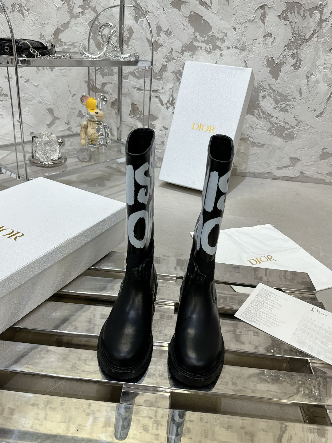 Luxury DiorD-Major Boot In Black Lambskin 100578