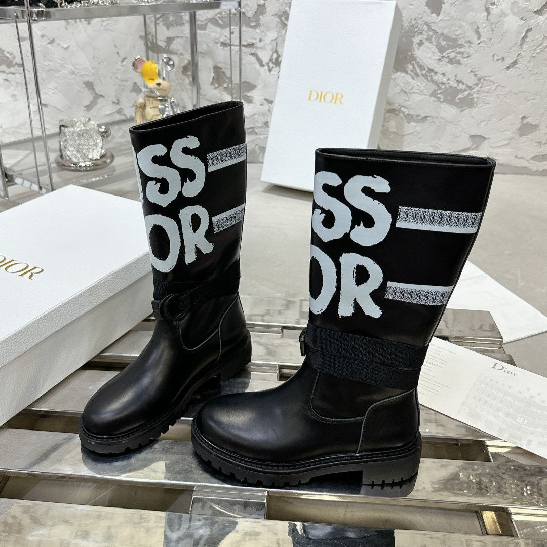 Luxury DiorD-Major Boot In Black Lambskin 100578