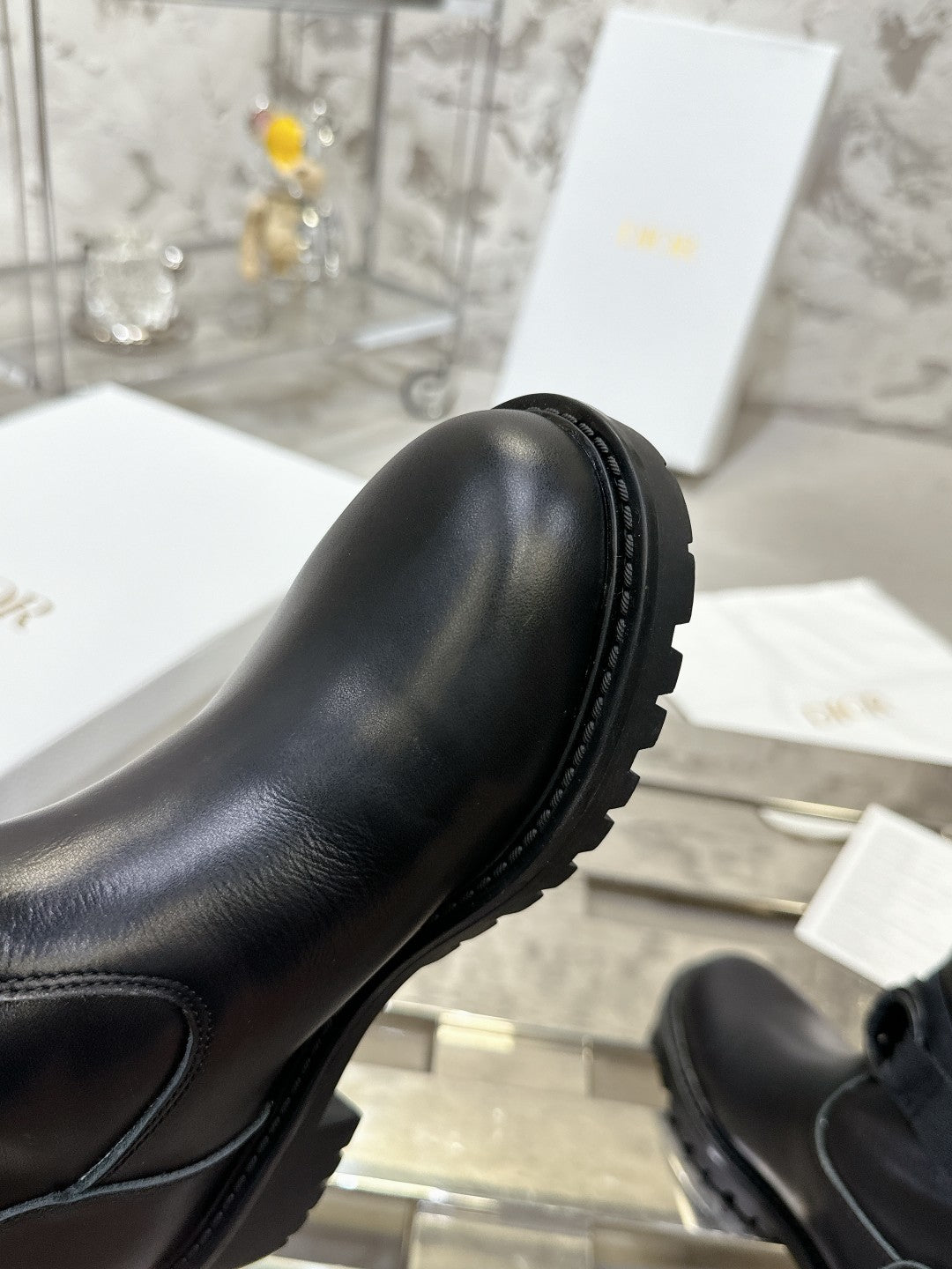 Luxury DiorD-Major Boot In Black Lambskin 100578
