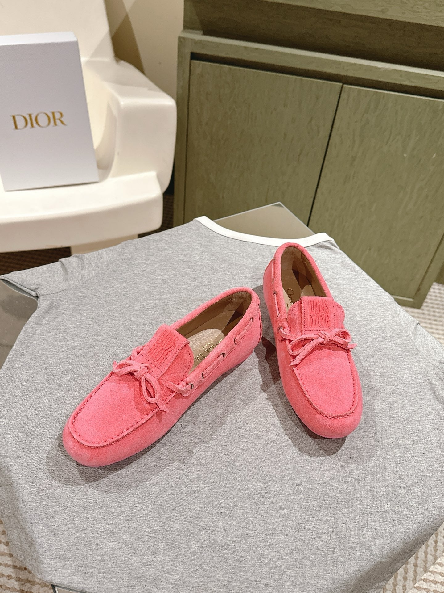 Luxury Dior25 Street Loafer Suede 241787