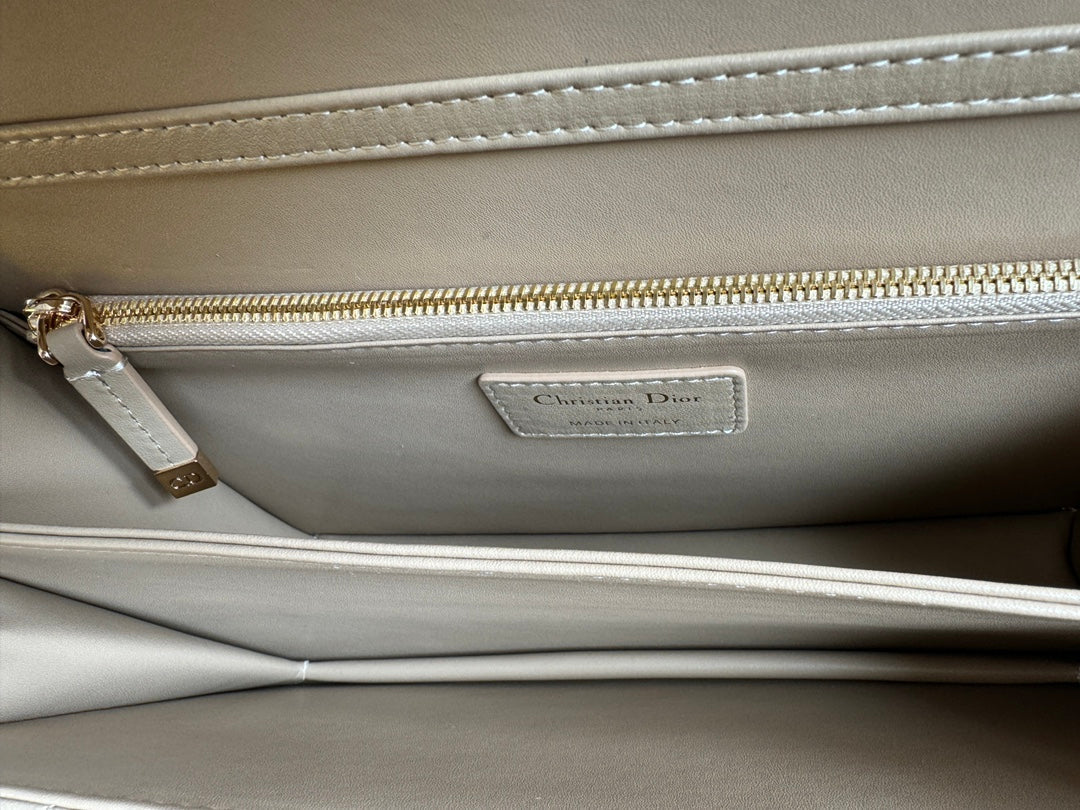 Luxury DiorMY 24 TOP HANDLE BAG BEIGE LAMBSKIN