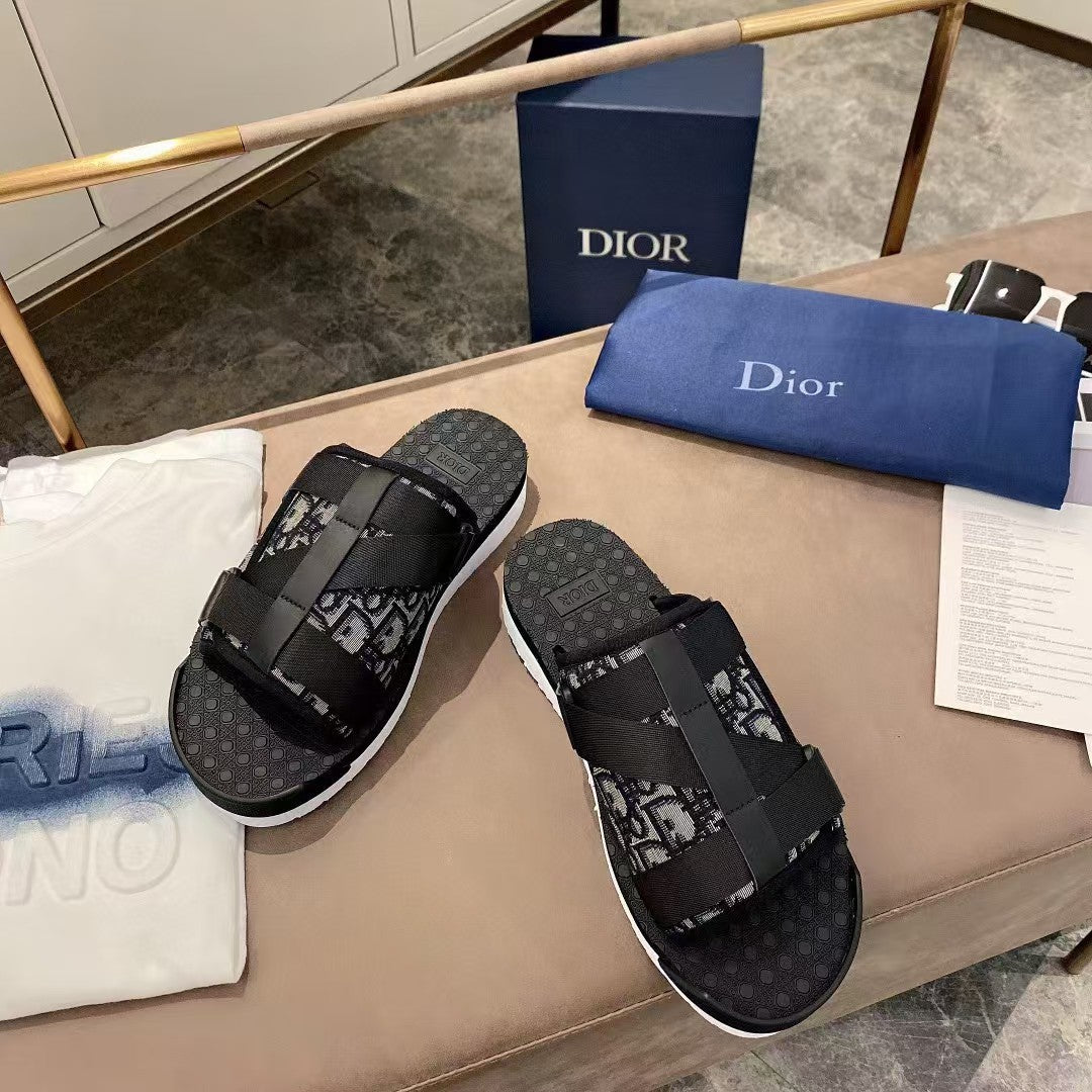Luxury Dior25 Alpha Sandal Fabric with Foam Sole 242437