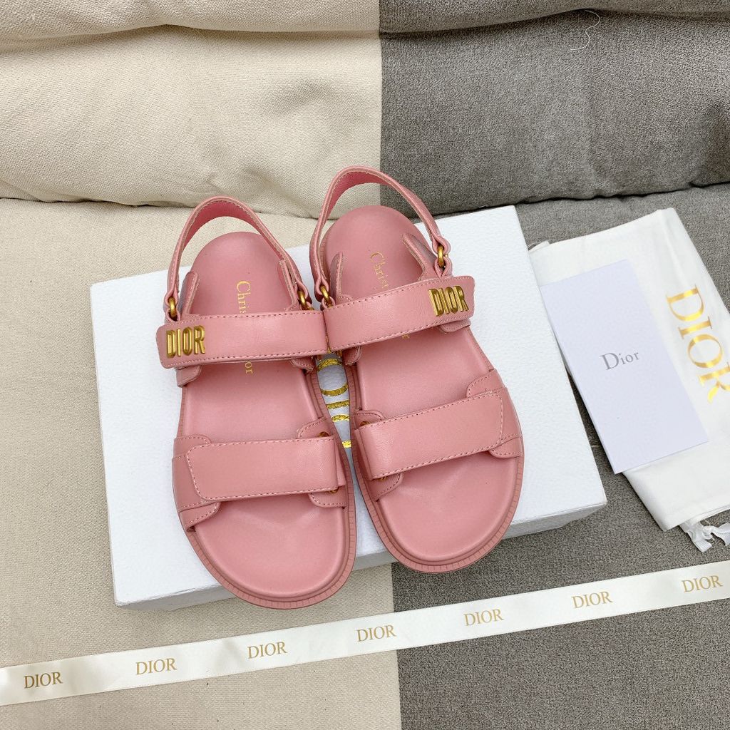Luxury Dior DIORact dad sandal lambskin