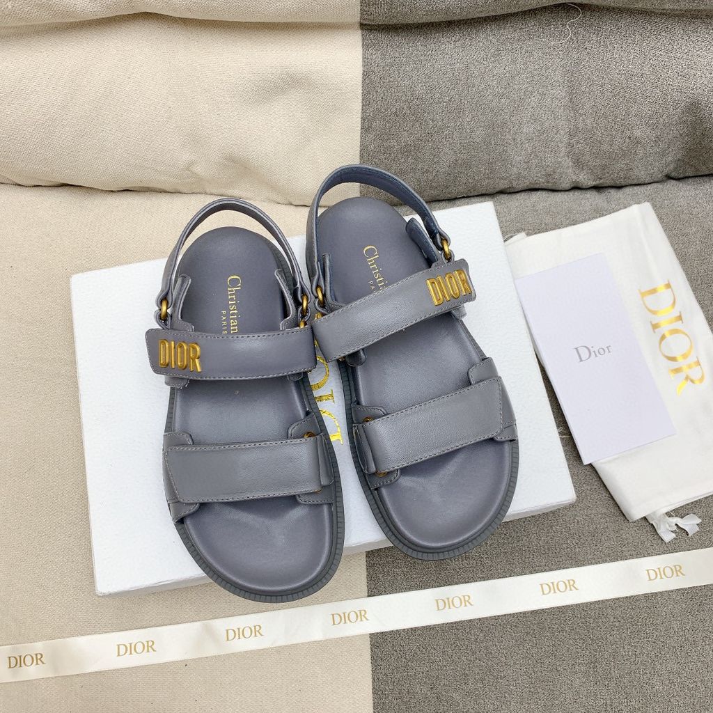 Luxury Dior DIORact dad sandal lambskin