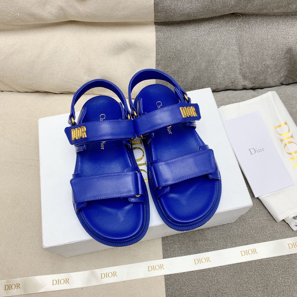 Luxury Dior DIORact dad sandal lambskin