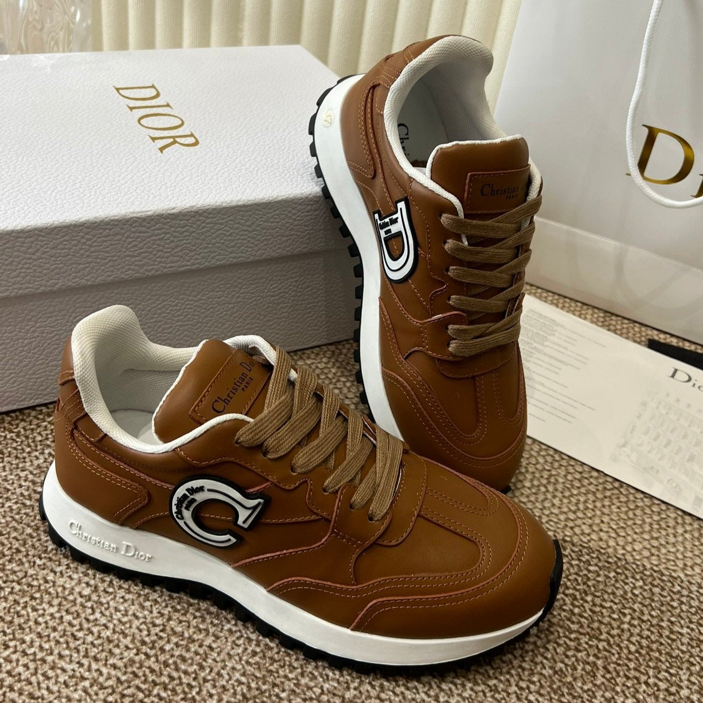 Luxury DiorC'est  Luxury DiorSneaker Brown Lamskin