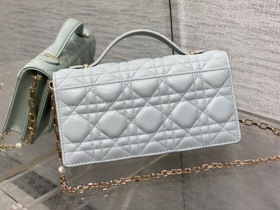 Luxury Diormy mini 21 light cloud blue lambskin