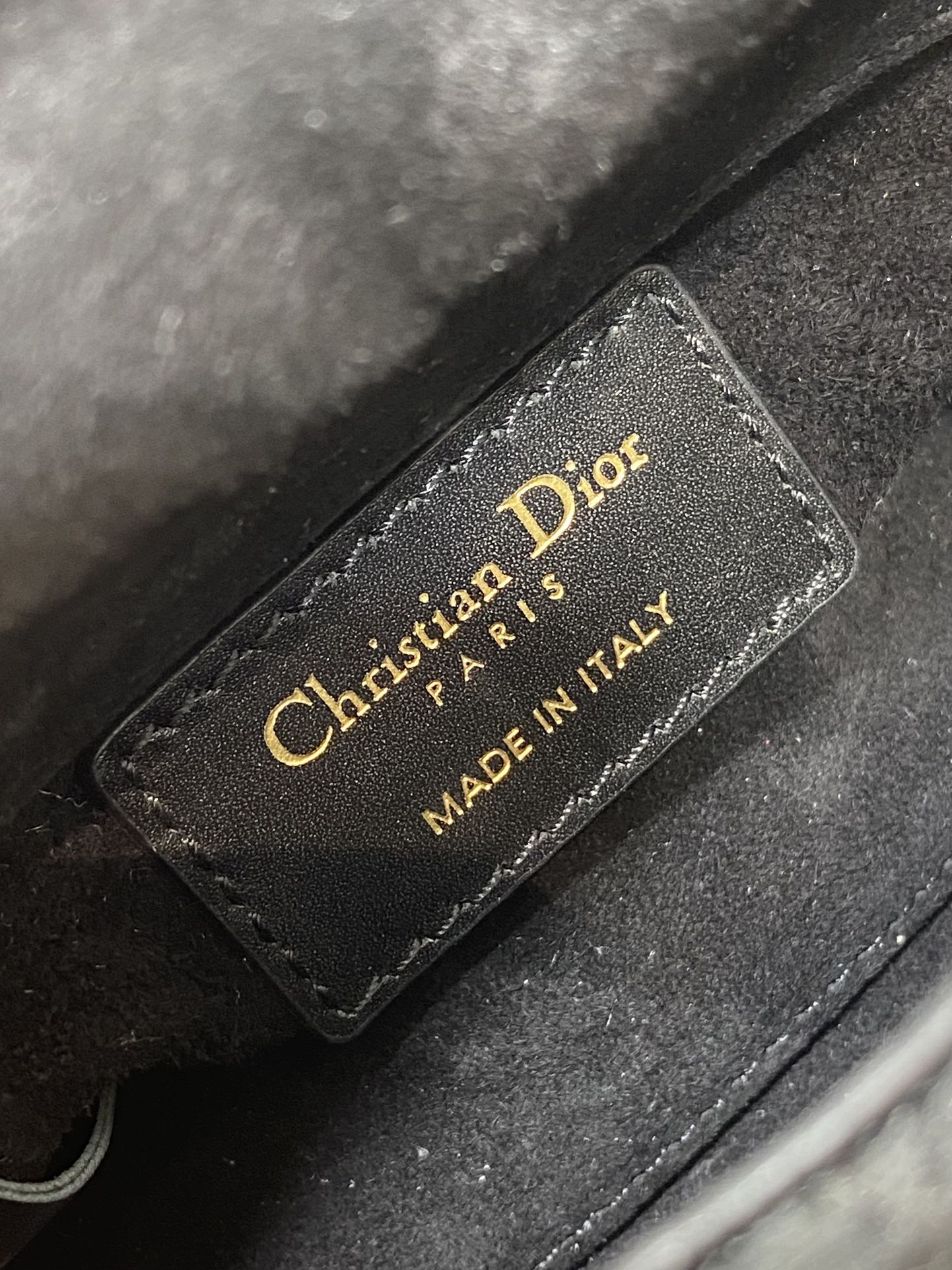 Luxury DiorLady Micro Bag 10cm Black Fabric Embelished With Crystal/ Pearl