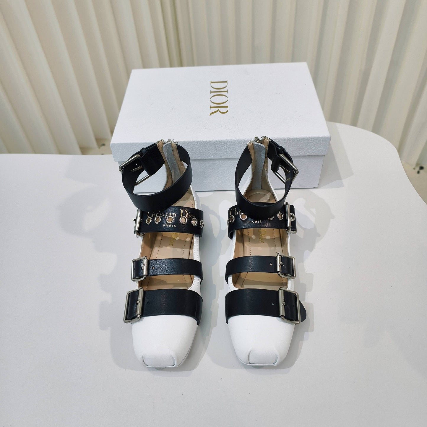 Luxury Dior25 Mary Jane Flat Calfskin and Suede 237989