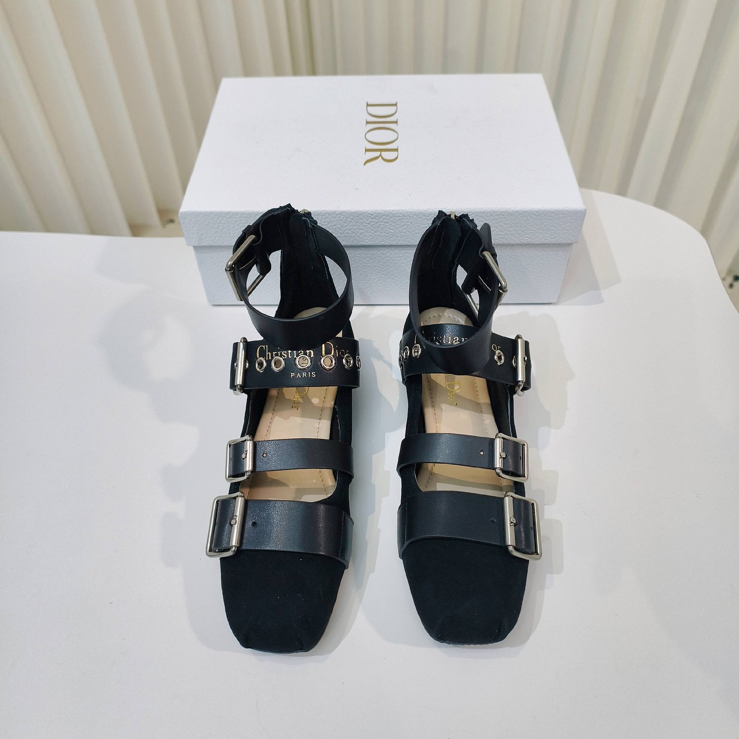 Luxury Dior25 Mary Jane Flat Calfskin and Suede 237989