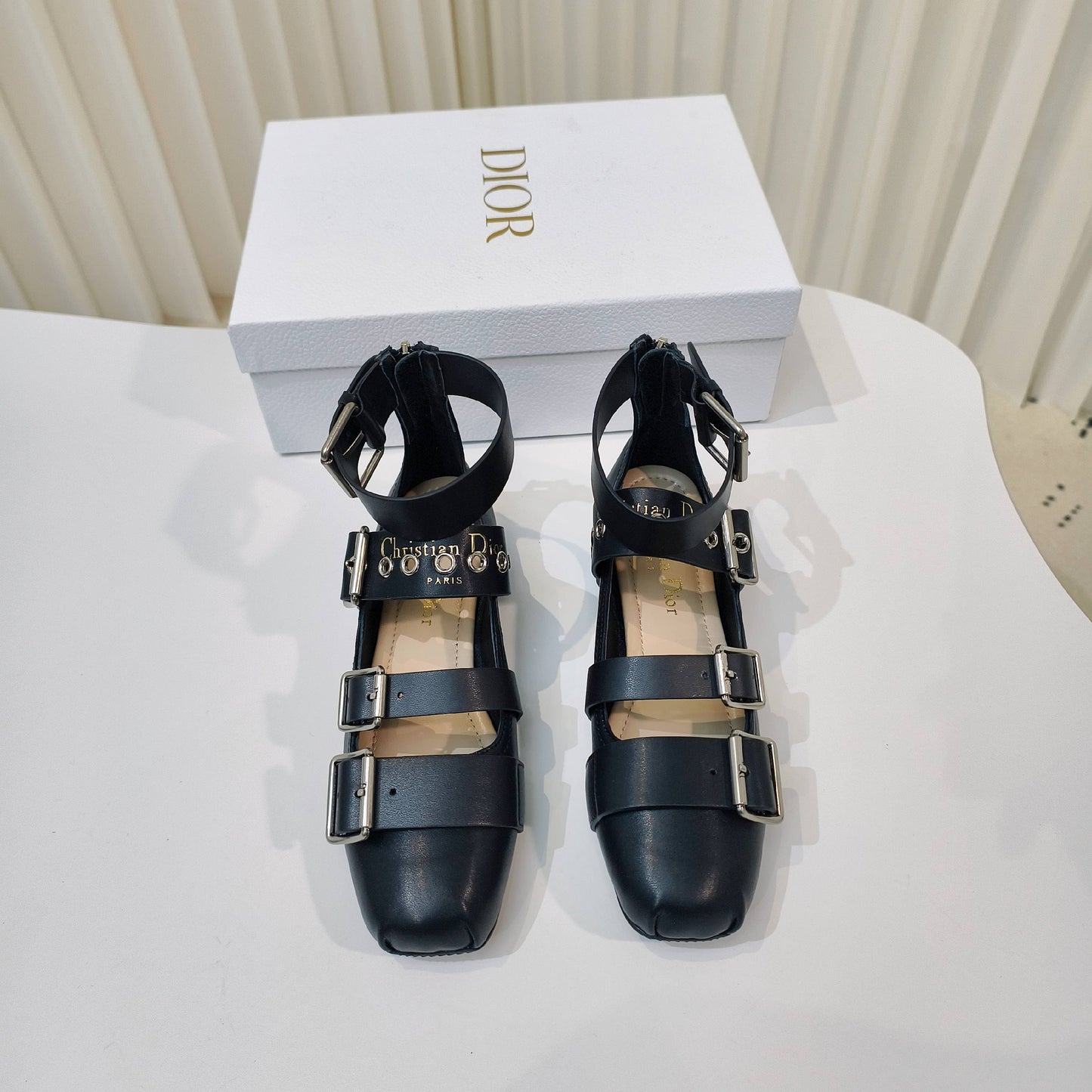 Luxury Dior25 Mary Jane Flat Calfskin and Suede 237989