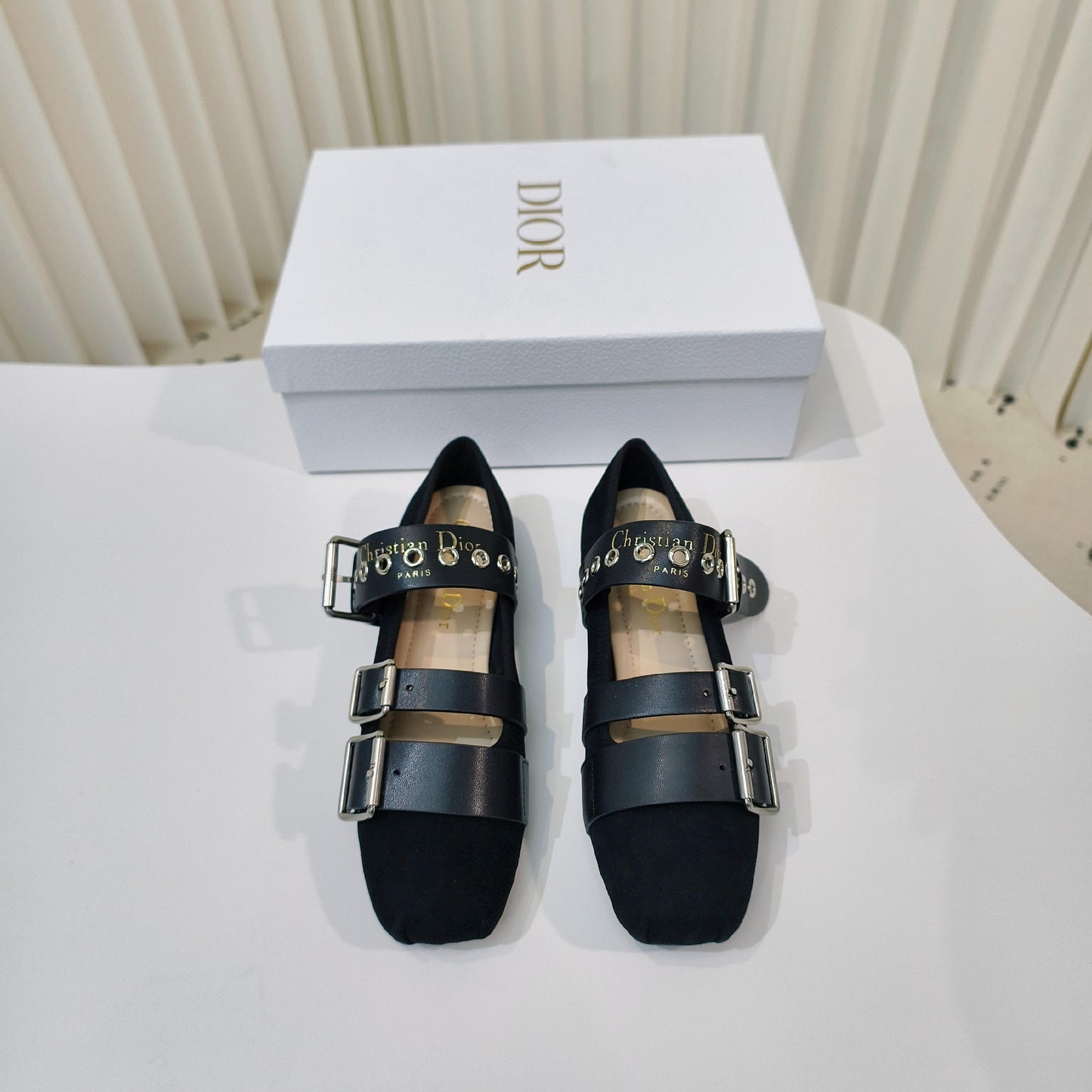 Luxury Dior25 Punk Ballet Flat  Calfskin and Suede 237991