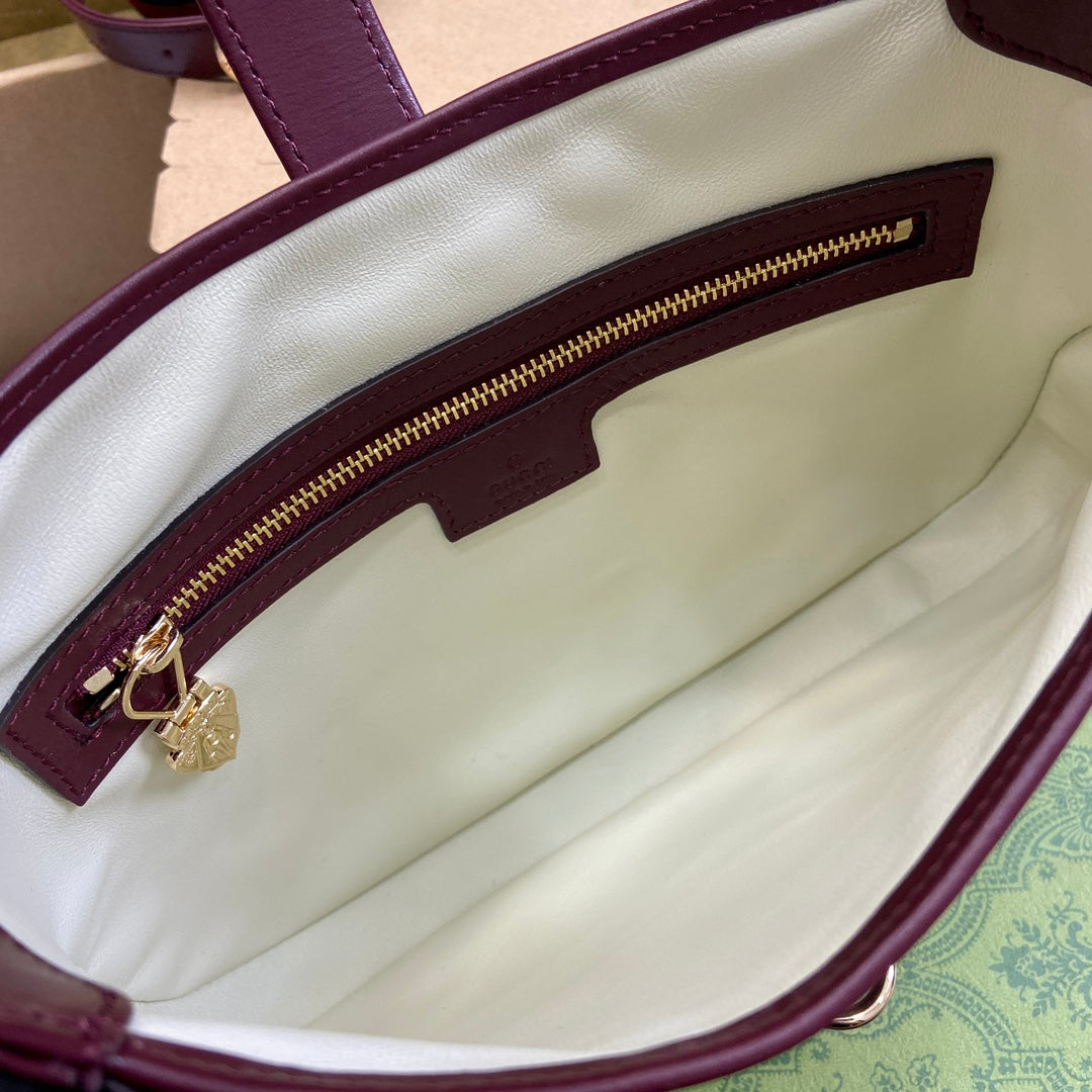 Luxury Gucci JACKIE SMALL SHOULDER BAG 27 IN BURGUNDY RED CALFSKIN GOLD HARDWARE