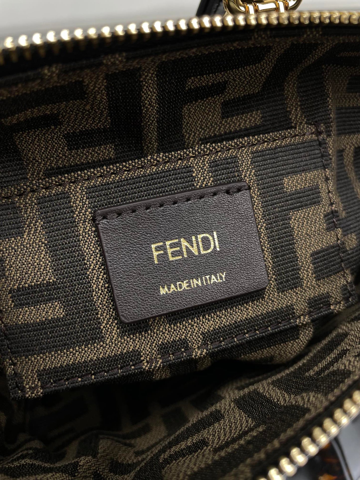 Luxury FendiBY THE WAY MINI 18 IN BLACK EMBOSSED CALFSKIN GOLD HARDWARE