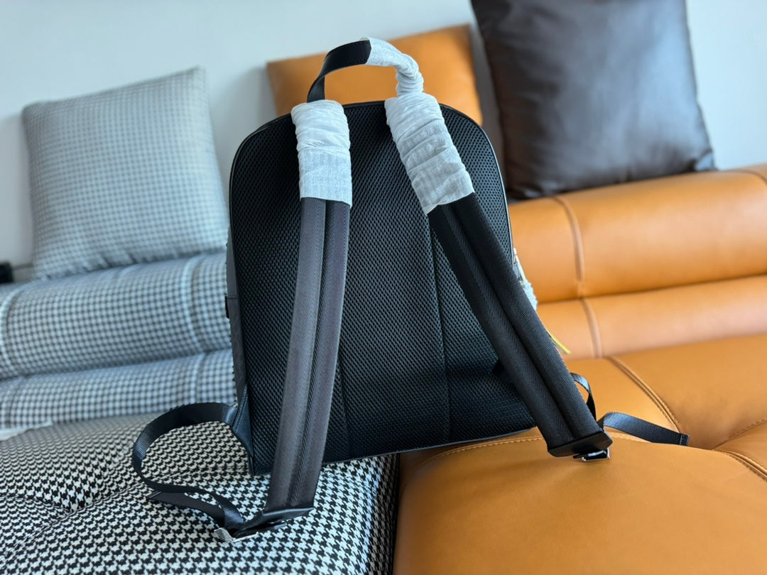 Luxury FendiLuxury Fendi44 MINI BACKPACK IN BLACK MONOGRAM JACQUARD FABRIC AND CALFSKIN