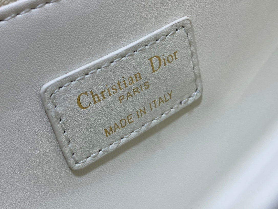 Luxury DiorMISS TOP HANDLE 24CM WHITE LAMBSKIN