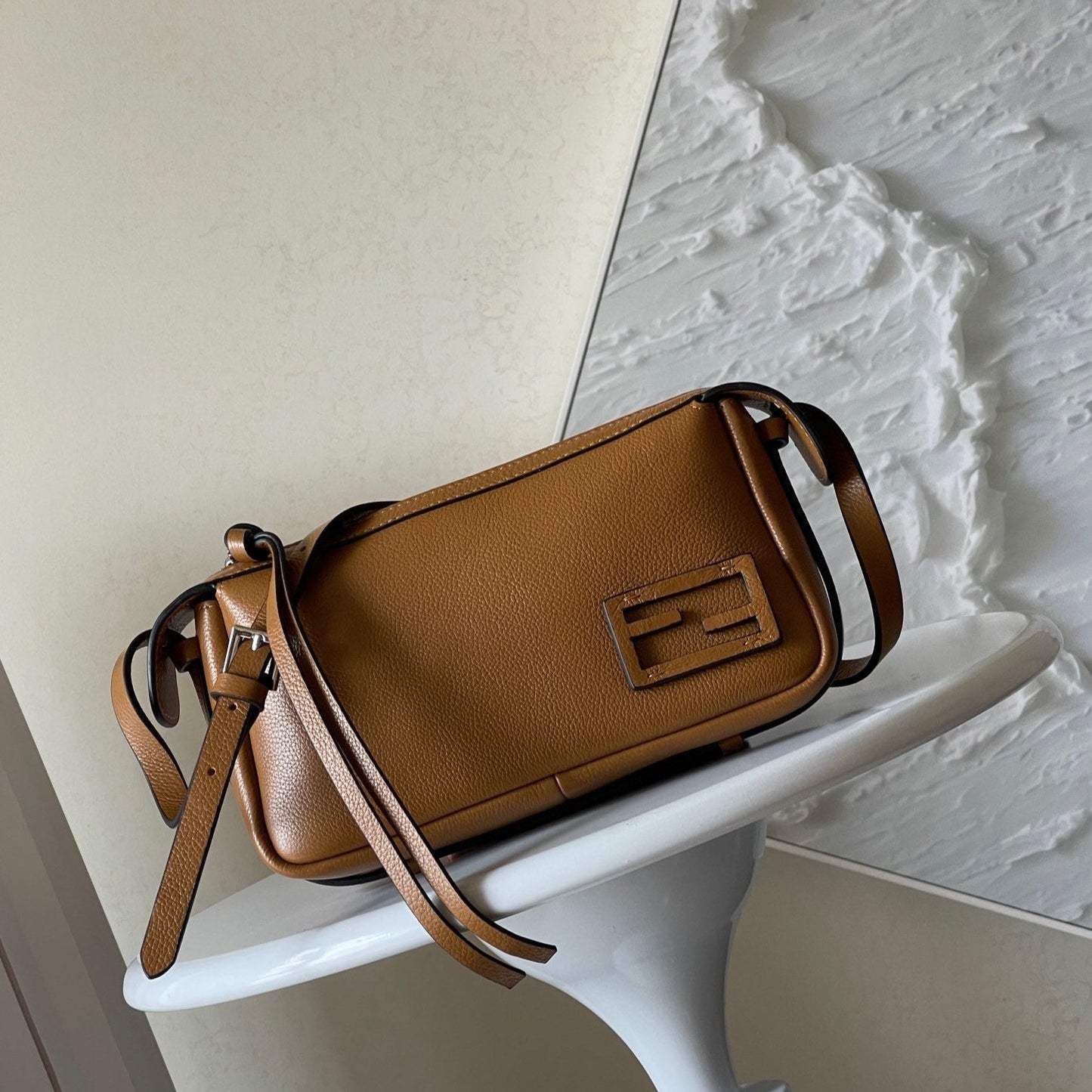 Luxury FendiSIMPLY MINI 22 IN BRONZE BROWN GRAINED CALFSKIN