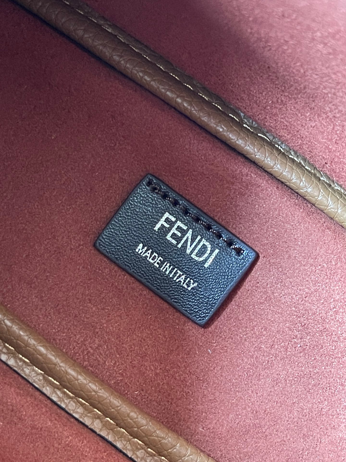 Luxury FendiSIMPLY MINI 22 IN BRONZE BROWN GRAINED CALFSKIN