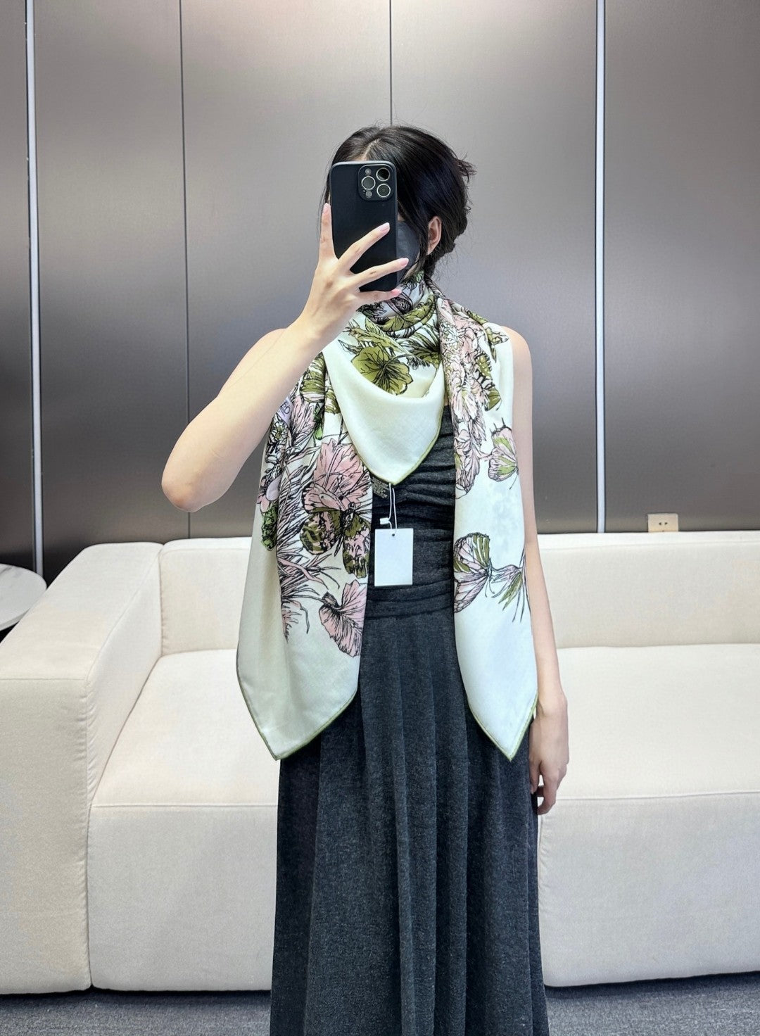 Luxury DiorSQUARE SCARF 140 CM IN COLORFUL CASHMERE AND SILK 403836