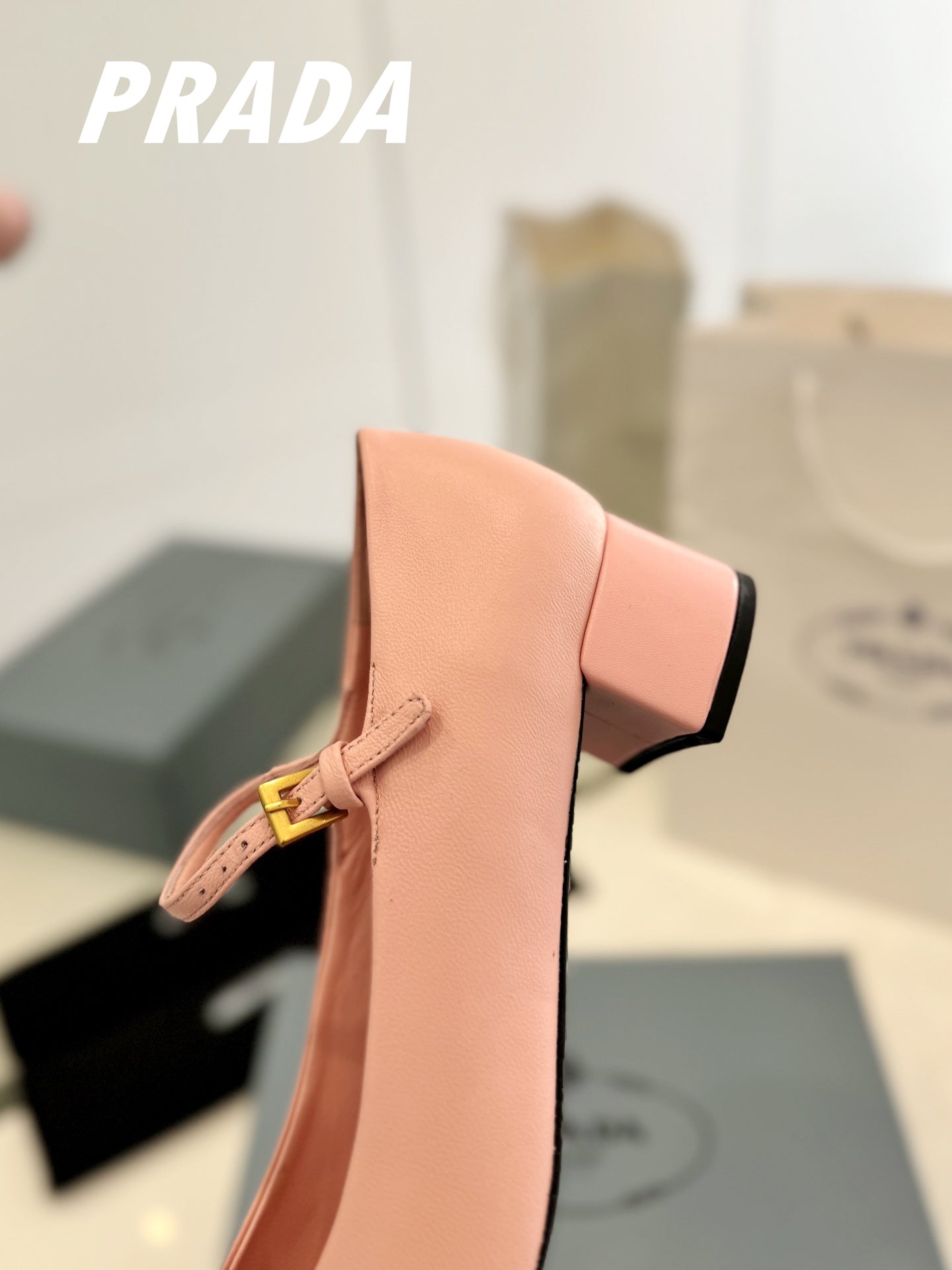 Luxury PradaBallerina Pumps 40 Pink Lambskin