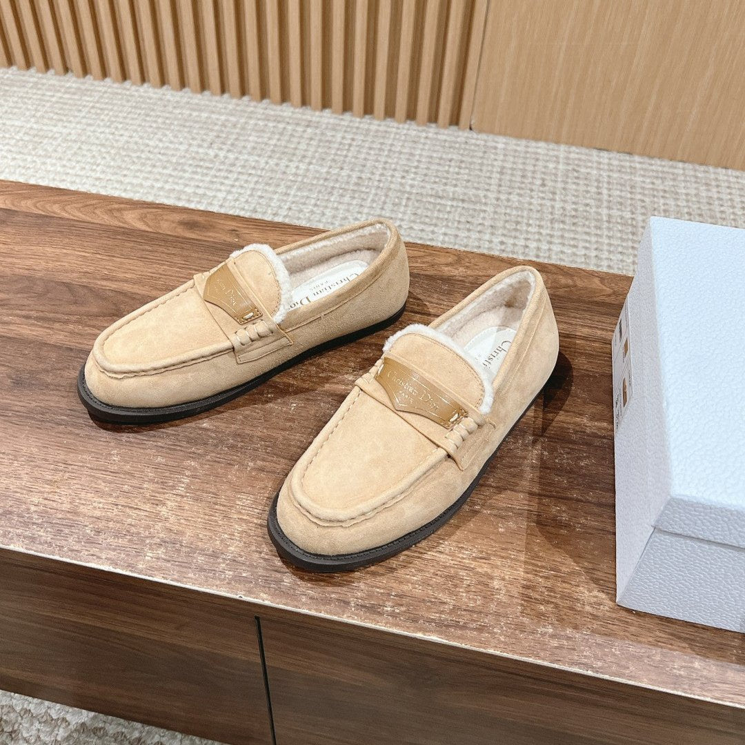 Luxury DiorLoafer In Beige Suede 101003