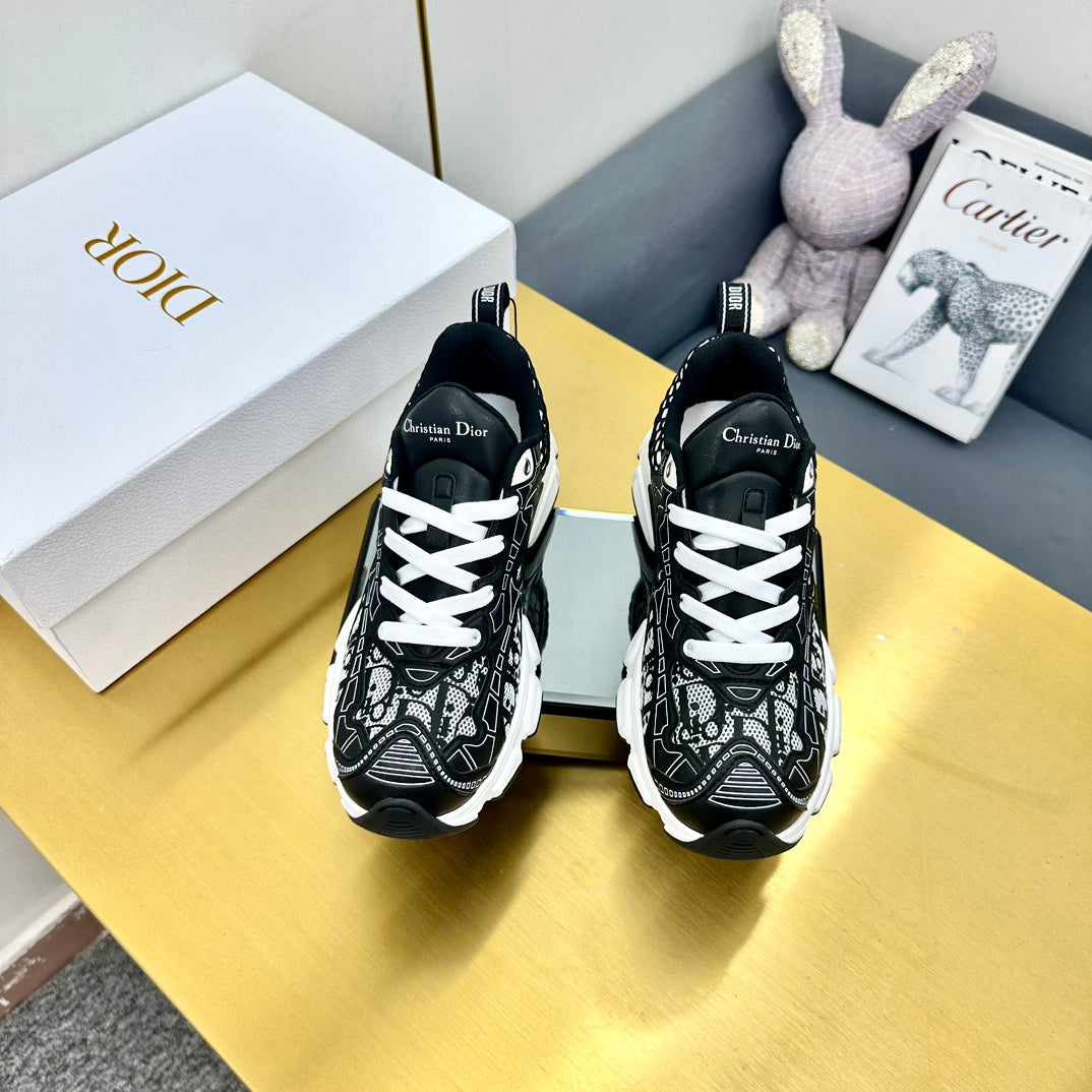 Luxury DiorChrono Sneaker 40mm In Black Mesh Fabric 994574