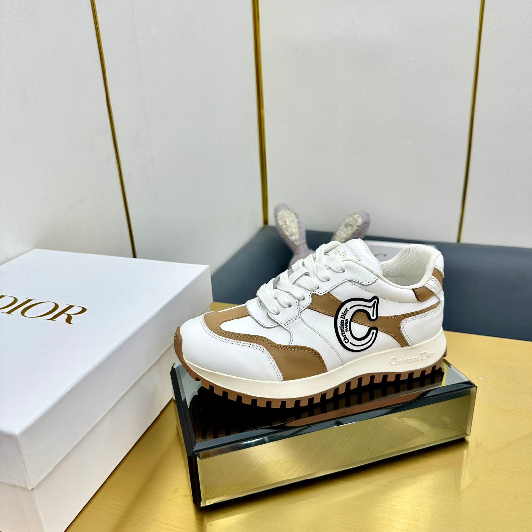 Luxury DiorC'est  Luxury DiorSneaker White Mix Brown Cowhide  111734