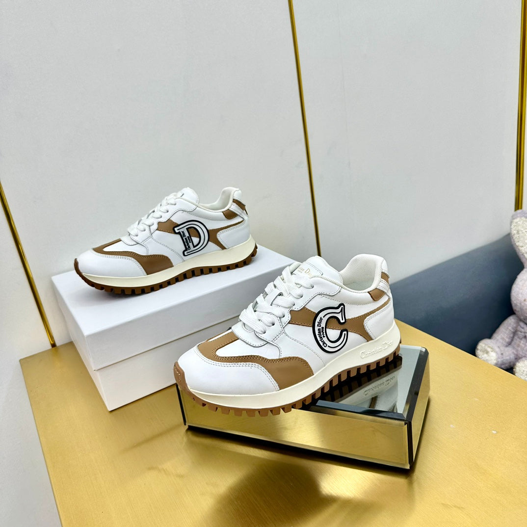 Luxury DiorC'est  Luxury DiorSneaker White Mix Brown Cowhide  111734