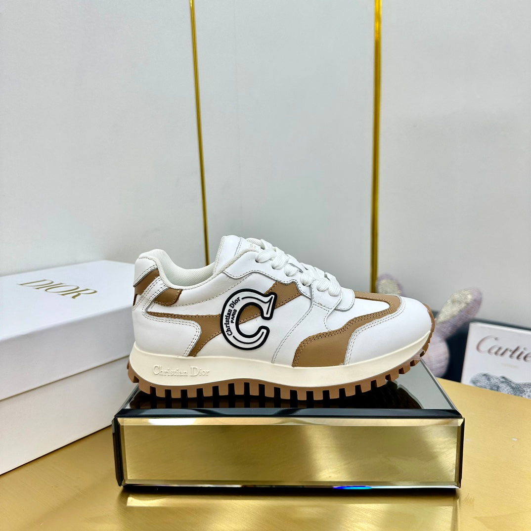 Luxury DiorC'est  Luxury DiorSneaker White Mix Brown Cowhide  111734