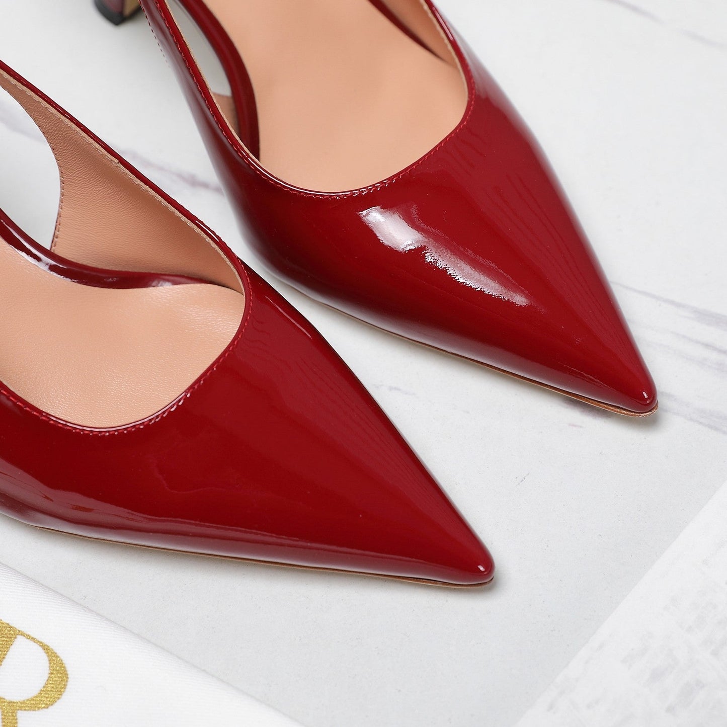 Luxury DiorTribales Slingback Pump Glossy Red Cowhide