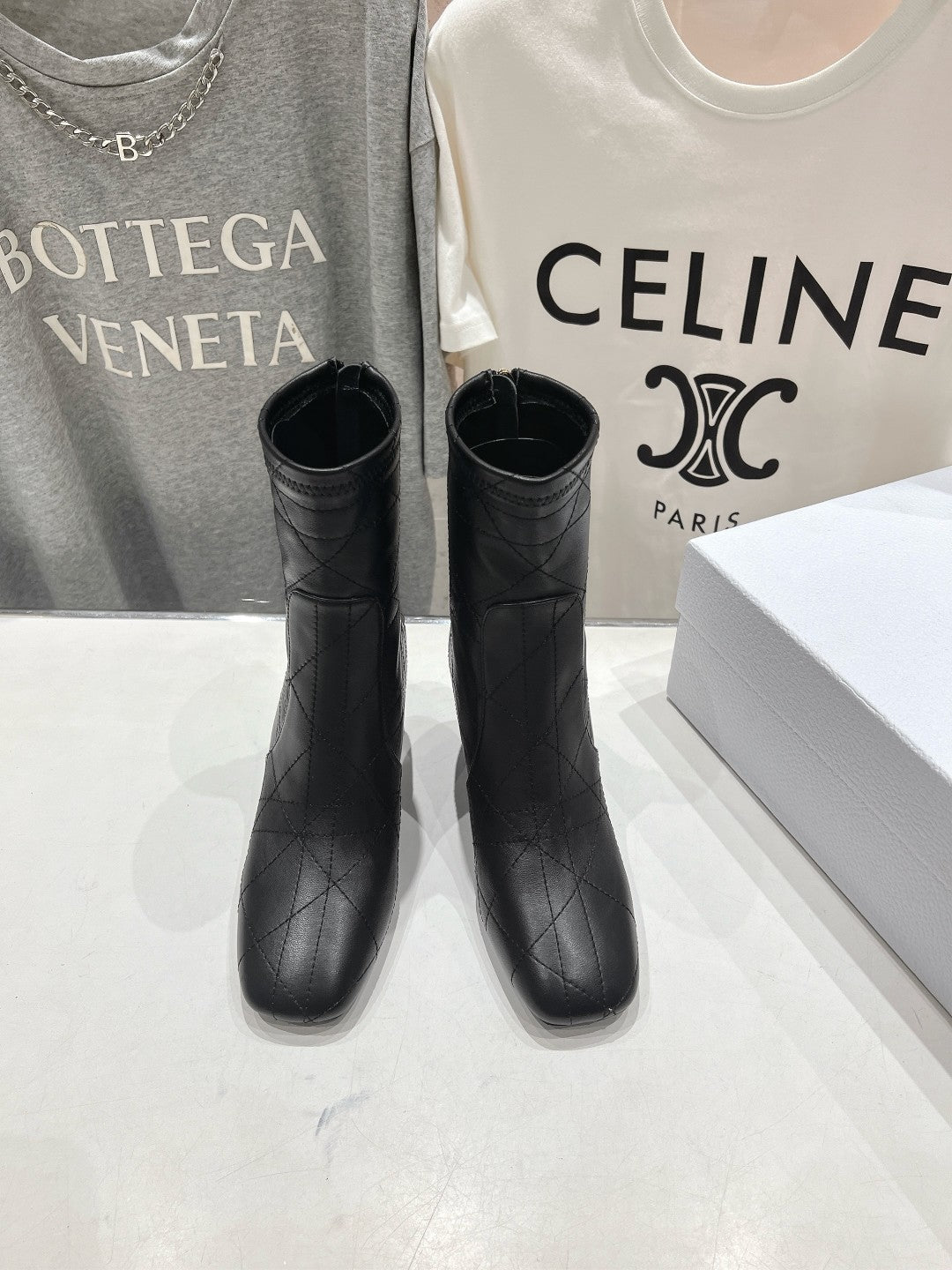 Luxury DiorAnkle Boots 85mm Black Lambskin