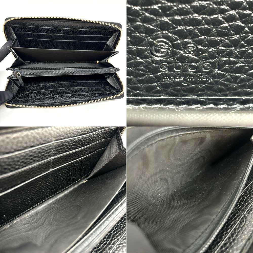 Luxury Gucci Trending 2025 Leather Zip-Around Wallet Soho 598187