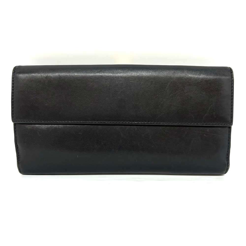 Luxury Gucci Trending 2025 Leather Tiger Head Clip Long Wallet Black Gold Hardware