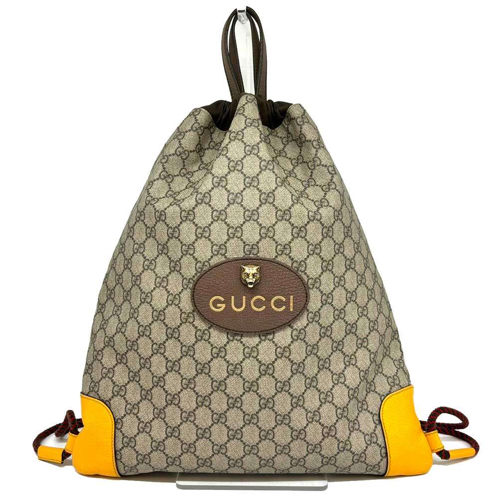 Luxury Gucci Trending 2025 GG Supreme Tiger Leather Backpack 473872