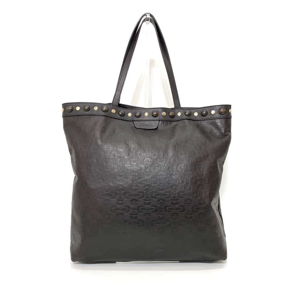 Luxury Gucci Trending 2025 Luxury Gucci Trending 2025 Leather Bit Handbag Tote Brown Leather Handbag 286304
