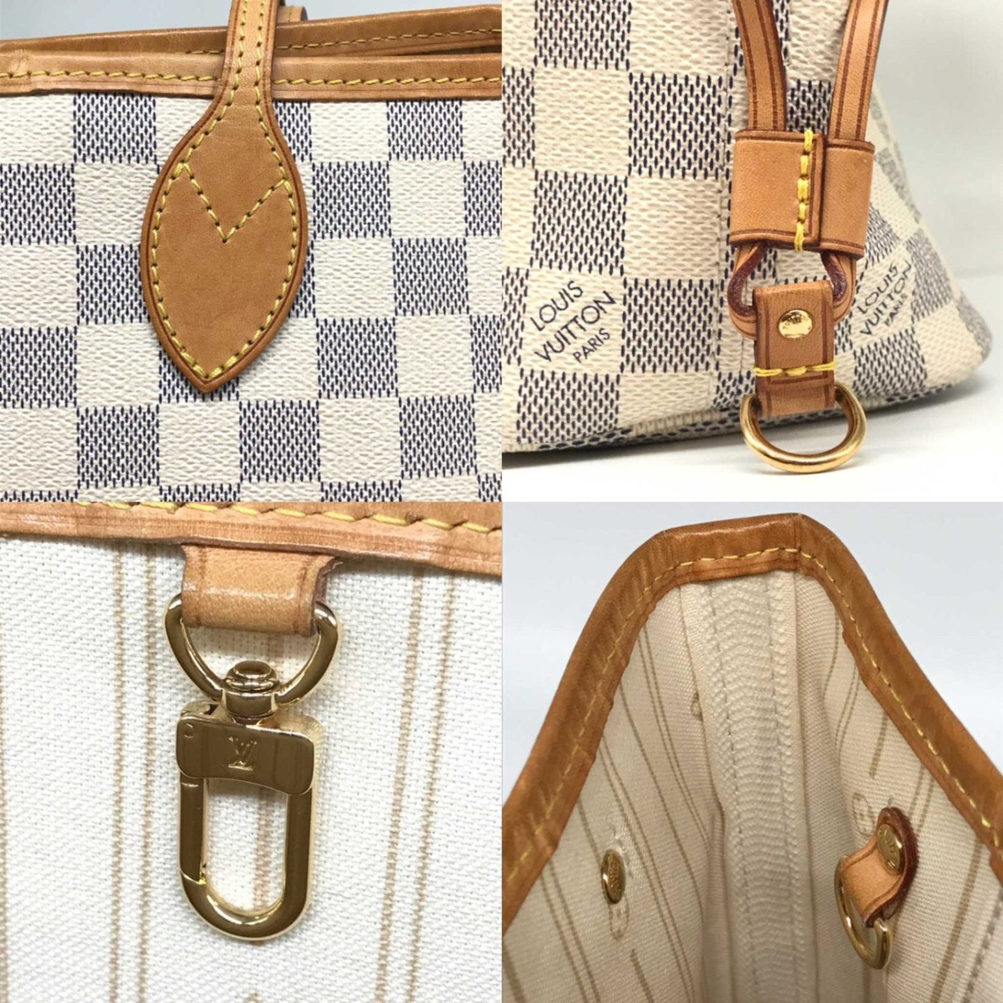 Louis Vuitton Damier Azur Neverfull PM Tote N40605