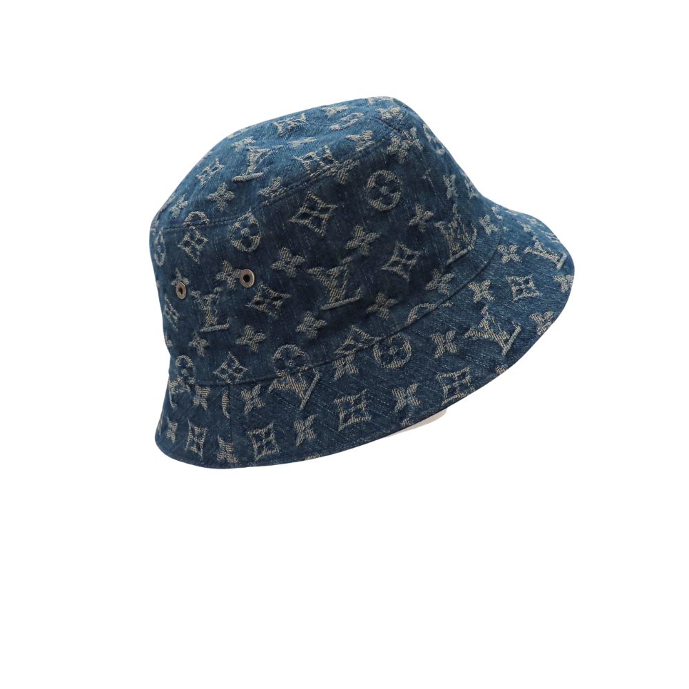 Louis Vuitton Monogram Bucket Hat Denim